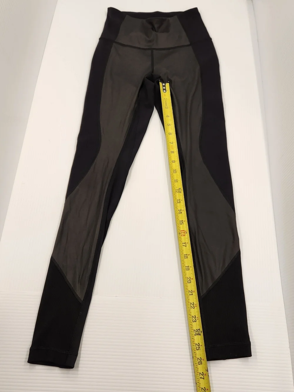 lululemon athletica Black Mixed-Media High-Waist Leggings